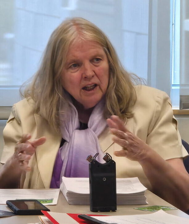 Lisa Kinney listens